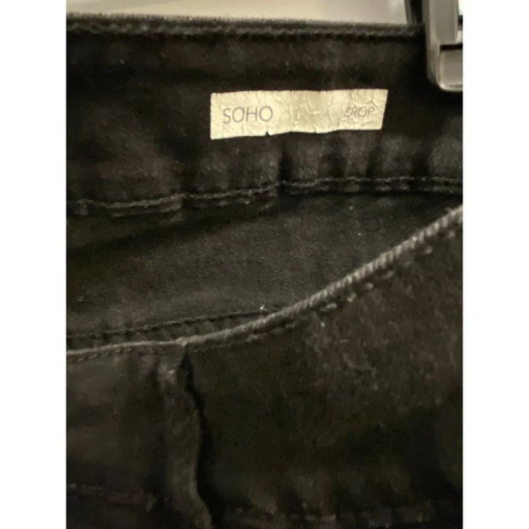 CODE BLEU WOMENS SOHO CROP BLACK JEANS SIZE 12 EUC - Picture 7 of 7